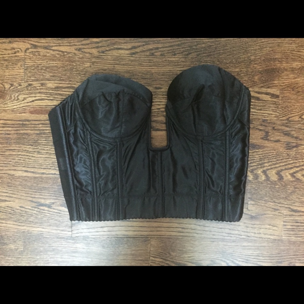NWOT Lady Marlene Black Bustier Size 34B/Corset